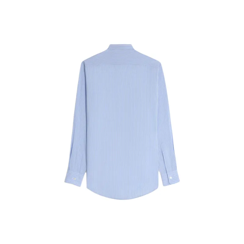 CELINE Romy Lavallière Shirt In Striped Silk-1