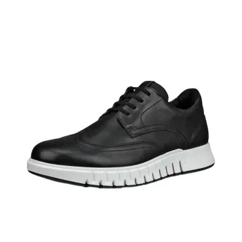 Ecco Dynamic Blend Cushioned Slip Resistant Low Top Casual Shoes Men's Black