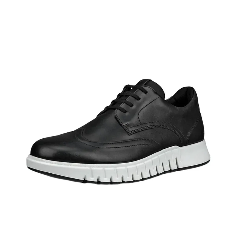 Ecco Dynamic Blend Cushioned Slip Resistant Low Top Casual Shoes Men's Black-0