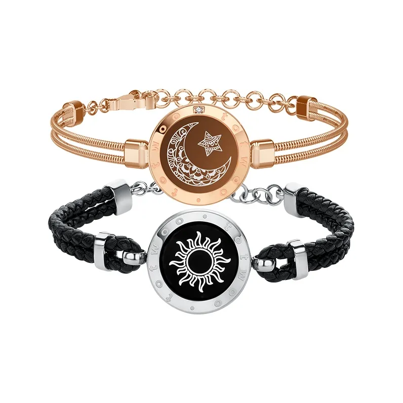 TOTWOO Haoshi Titanium Steel Bracelet Pair Unisex-0