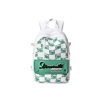QRST Polyester Backpack Unisex White Green