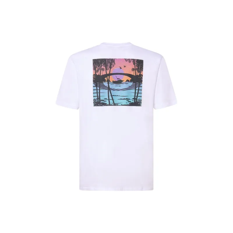Oakley T Shirts Men White-1