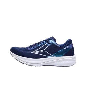 SUPAOSIKE Cushioning, Abrasion Resistant, Slip Resistant Low Top Carbon Plate Casual Running Shoes Unisex White Blue