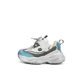 Jeep Abrasion Resistant Cushioning Kids Lifestyle Shoes Silver White/Shimmery Blue Kids'