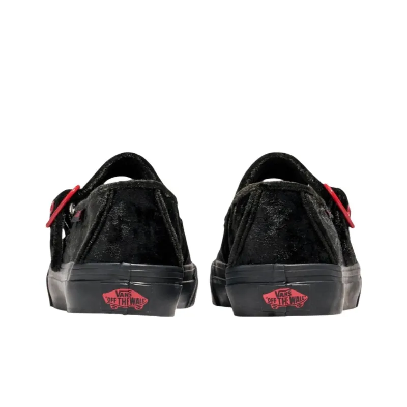 Vans Mary Jane Mary Jane Shoes Women's Black Red-2