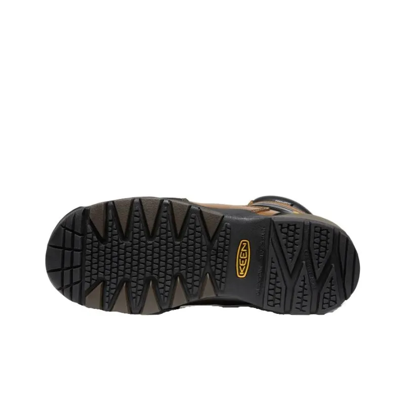 KEEN Louisville 6 Abrasion Resistant Slip Resistant Crew Outdoor Boots Men's Black Brown-4