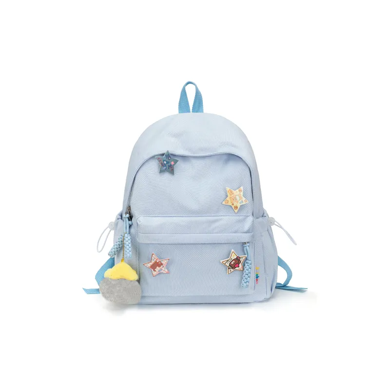 UNITE STAR Corduroy Backpack Medium Size Women's Red/Custard/Blue Green/Pink/Ecru-4