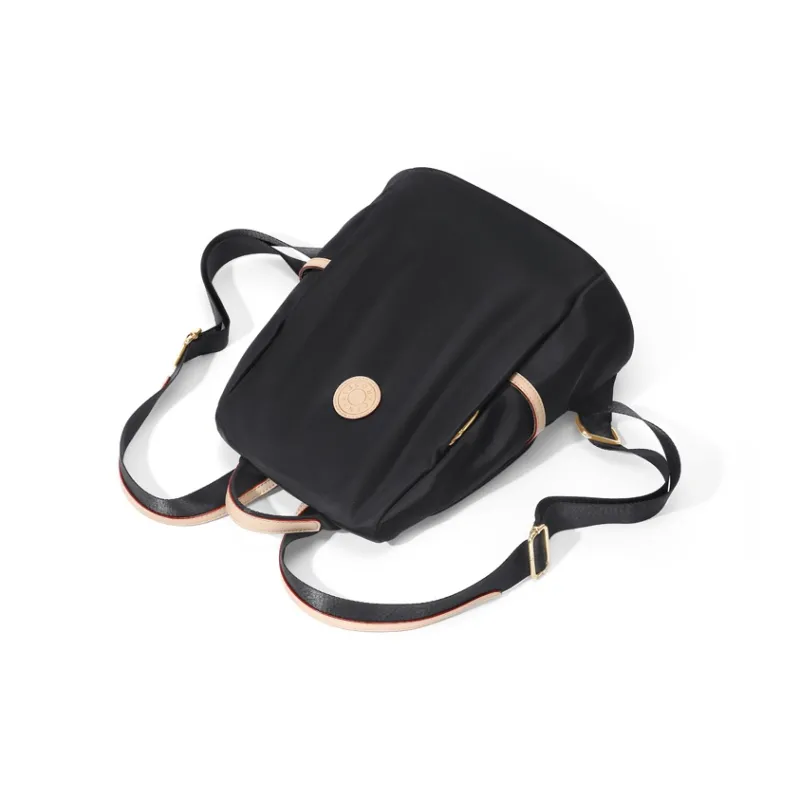 CinvaiKrose Fabric Backpack Medium Size Women's Mystic Phantom Black/Swiss Candy Apricot-4
