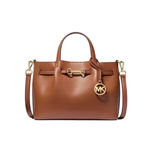 MICHAEL KORS Cow Leather Tote Bag, Shopping Bag, Shoulder Bag, Crossbody Bag, Handbag Small Size Women's Brown