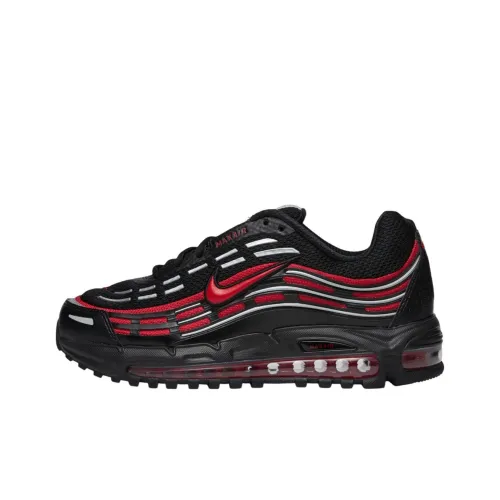 Nike AIR MAX TL 2.5 Cushioned Slip-Resistant Low-Top Casual Shoes Unisex Black Red