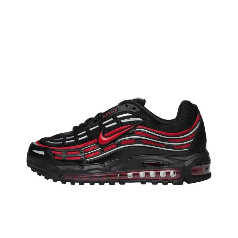 Nike AIR MAX TL 2.5 Shock Absorbers With Slip Resistant Features Low Top Casual Shoes Unisex Black Red-0