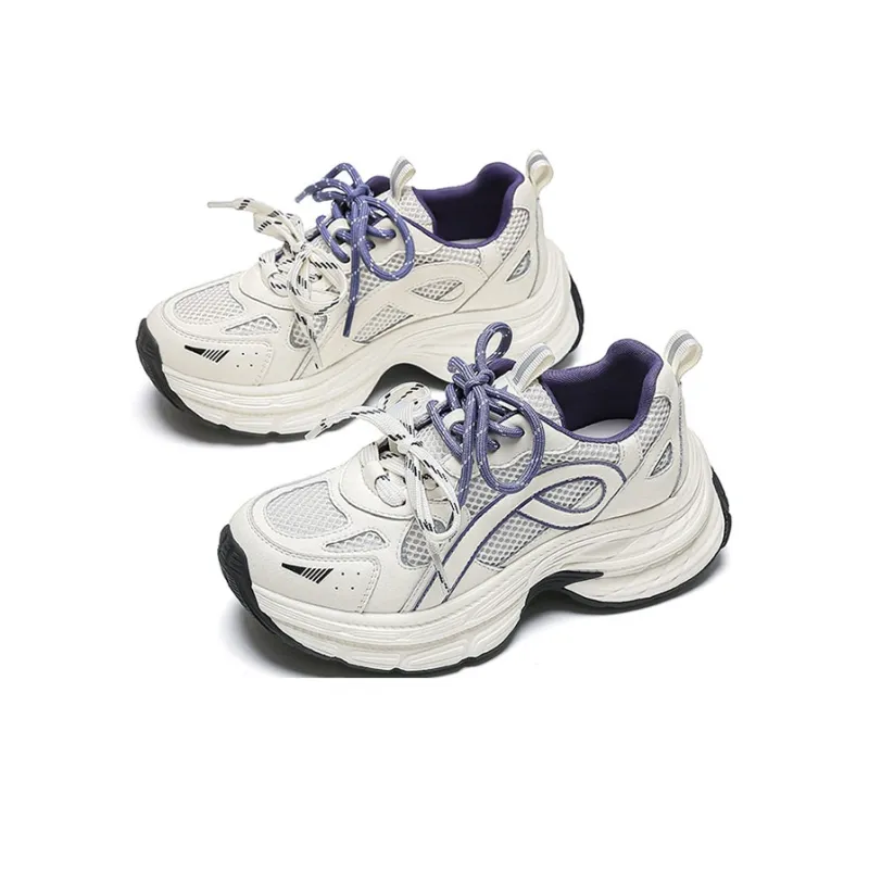 WOOS BOBO Lightweight Height Increasing Low Top Chunky Sneakers Women's-2