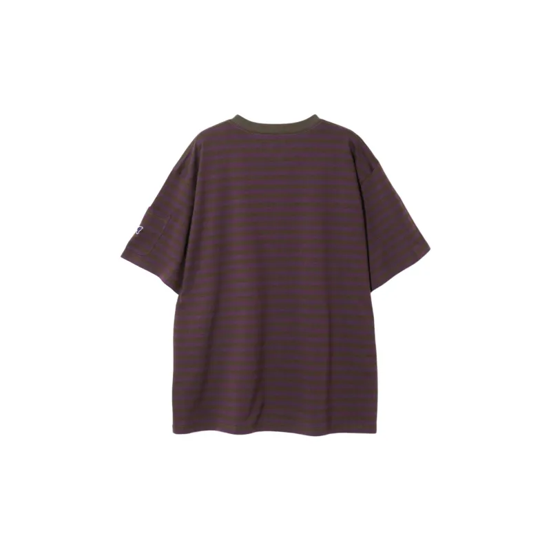 Needles SS25 T Shirt Unisex Brown Red-1