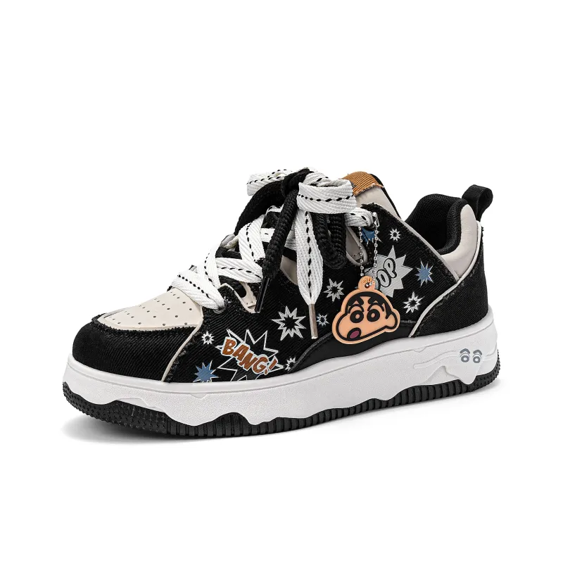 Crayon Shinchan Lightweight Breathable Height Increasing Low Top Skateboard Shoes Unisex-53