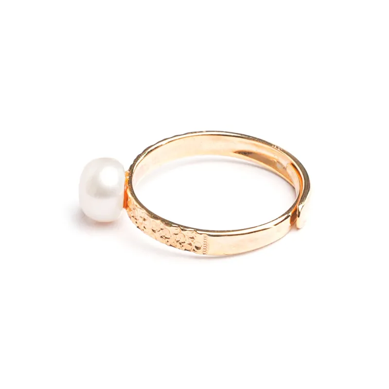 SANWUBALUOKE Freshwater Pearl Rings Women's-4