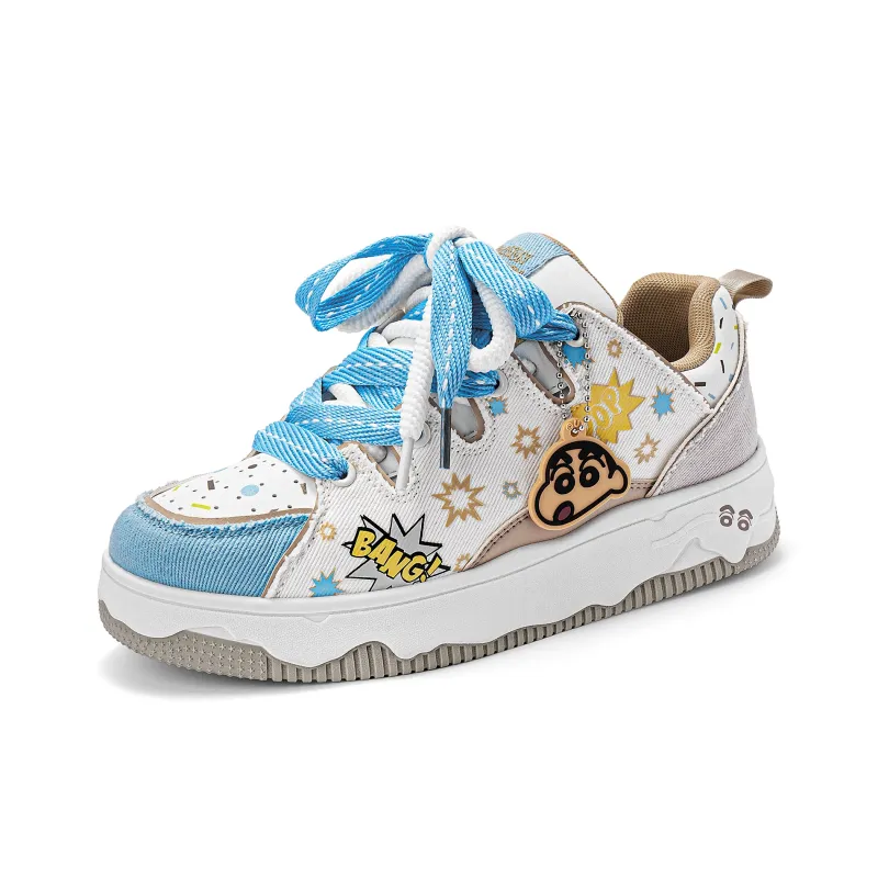 Crayon Shinchan Lightweight Breathable Height Increasing Low Top Skateboard Shoes Unisex-65