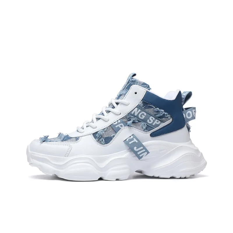 JANECO Anti-Slip Wear-Resistant High-Top Chunky Sneakers Unisex-10