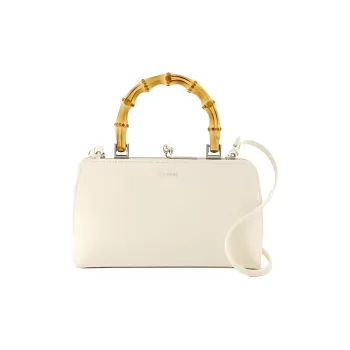 JIL SANDER Goji Calfskin Shoulder Bag Crossbody Bag Handbag Mini Women's White