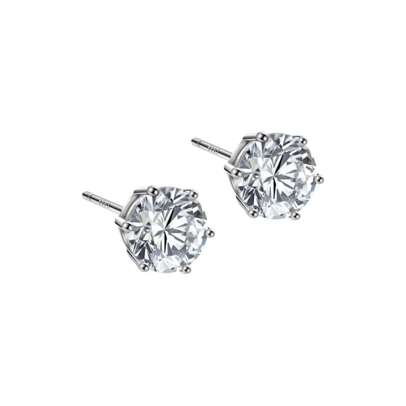 VEZA Sterling Silver Stud Earrings Unisex-8