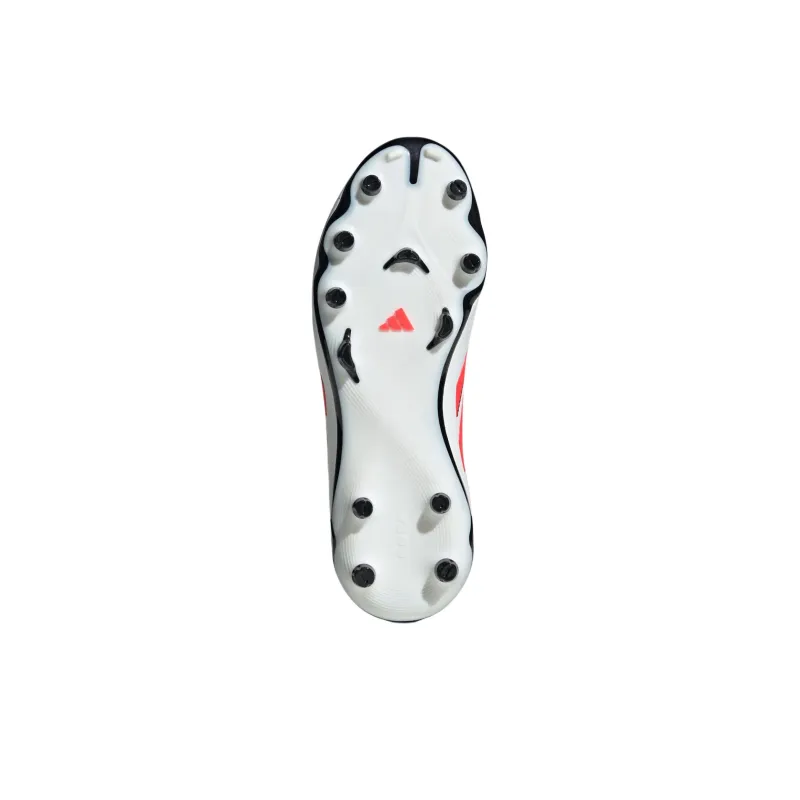 Adidas Copa Pure 3 Abrasion Resistant Low Top Kids' Soccer Shoes Cloud White/Clear Red/Core Black Teenagers-4