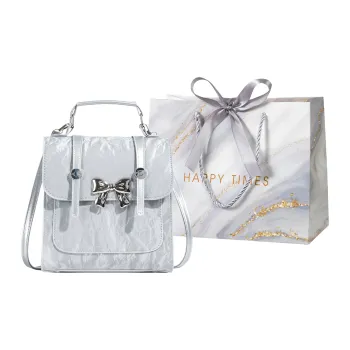 Miss Angel PU Crossbody Bag Regular Women's Silver/Black/Pink