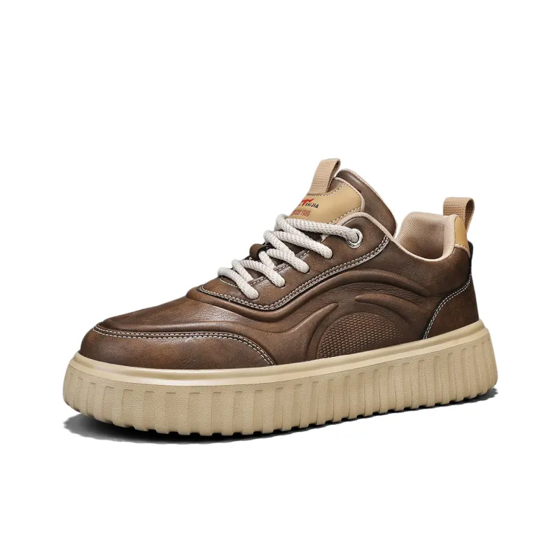 G.N.SHIJIA Wear Resistant Lightweight Breathable Height Increasing Low Top Skateboard Shoes Men's-15