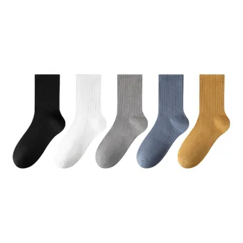 MIIOW Mid Calf Socks Men's 5 Pack