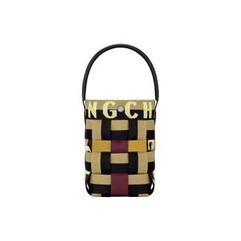 LONGCHAMP Re Play Polyamide Bucket Bags Handbags Extra Small Women's Ginger Yellow & Black