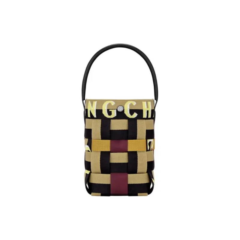 LONGCHAMP Re Play Polyamide Bucket Bags Handbags Extra Small Women's Ginger Yellow & Black-0