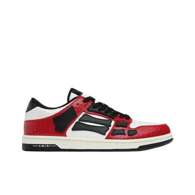 AMIRI Skel Top Low Top Skateboard Shoes Men's Red-1