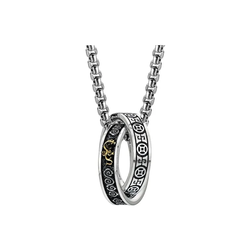 MYSH 925 Sterling Silver Necklaces Men's-0