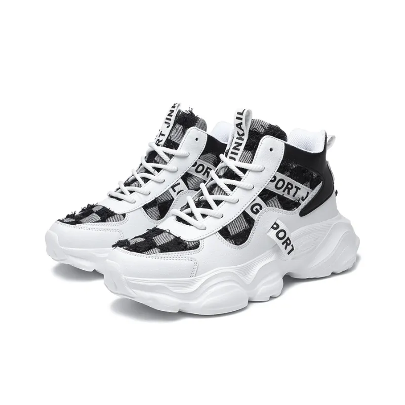 JANECO Anti-Slip Wear-Resistant High-Top Chunky Sneakers Unisex-7