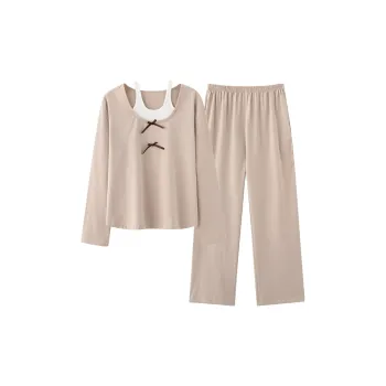 Lanza Pajama Set Women's Almond Yellow