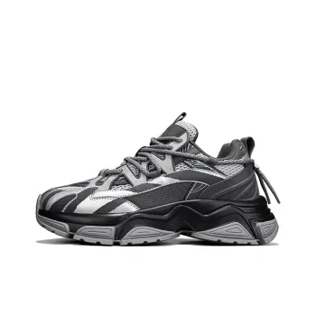 NFL Clunky Mount New York Giants Height Increasing Coverage Low Top Chunky Sneakers Men's Gray