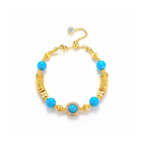 Gingerford S925 Silver plated Gold Plate Wrap Bracelet Women's