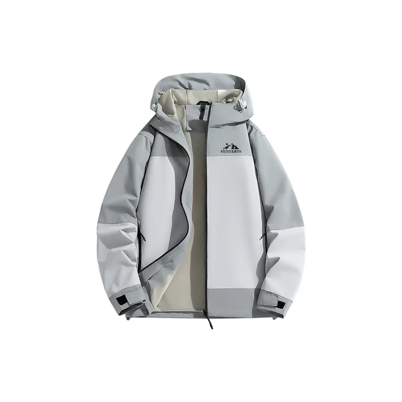 Feiyue Water-Resistant Windproof Warm Water-Repellent Windbreaker Jacket Unisex-11