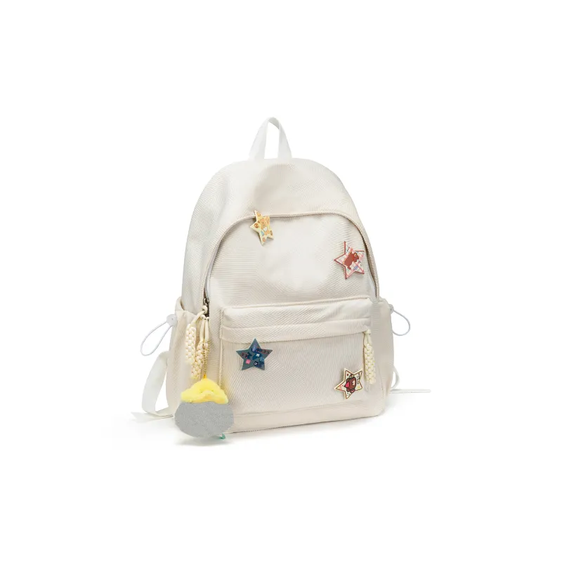 UNITE STAR Corduroy Backpack Medium Size Women's Red/Custard/Blue Green/Pink/Ecru-14