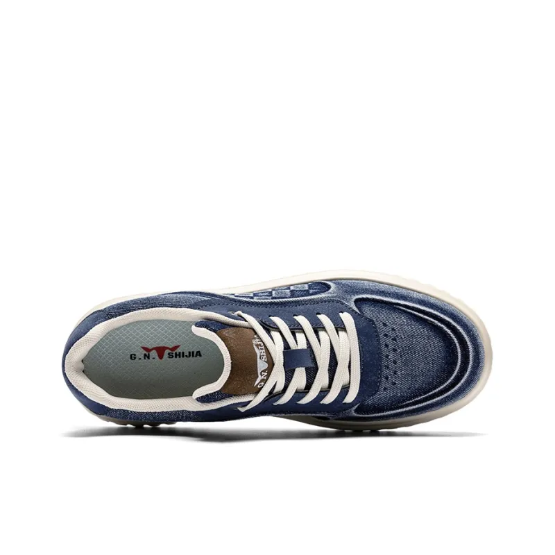 G.N.SHIJIA Lightweight Breathable Height Increasing Low Top Skateboard Shoes Men's-10