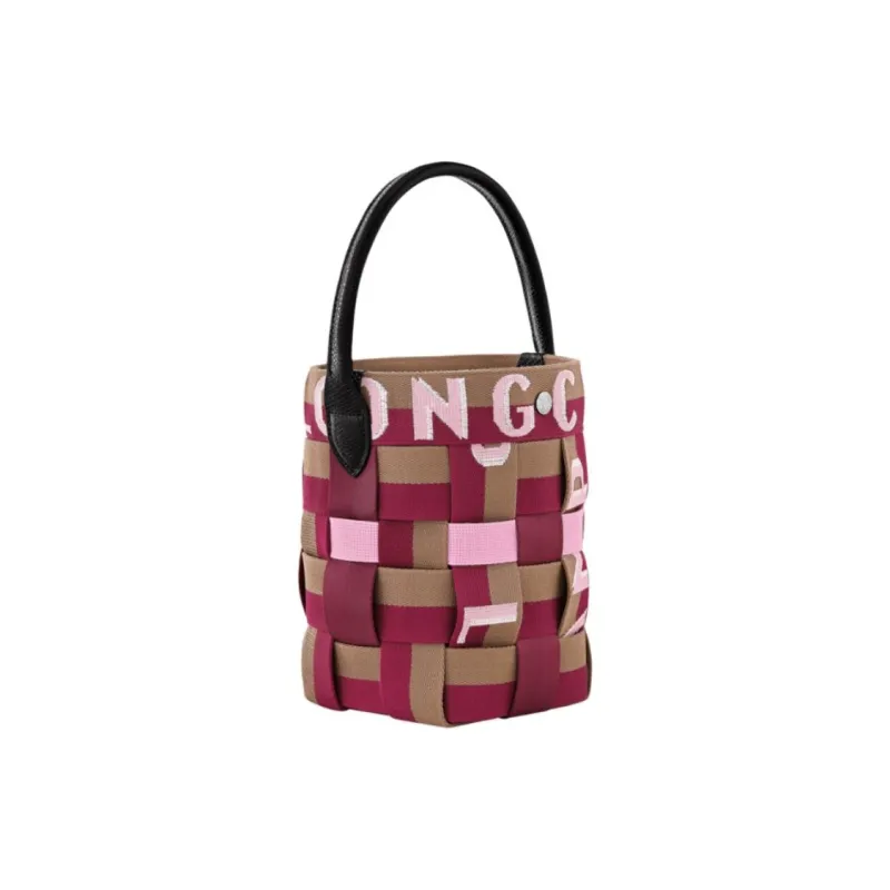 LONGCHAMP Re Play Nylon Bucket Bags Handbags Extra Small Women's Red Beet Purple-1