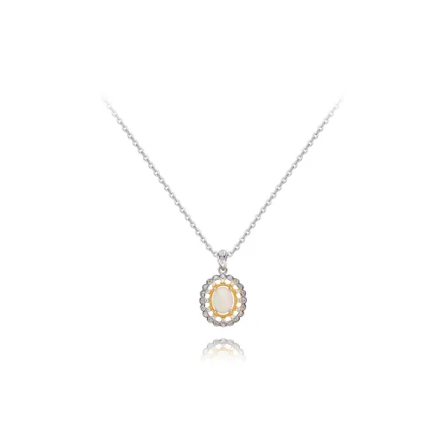 KUMET S925 Silver Necklaces Women's Same For Couples