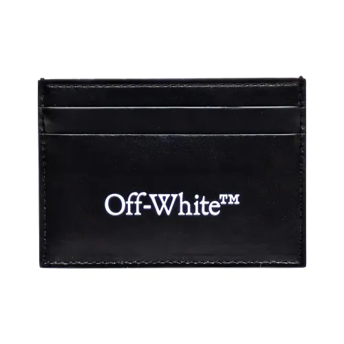 OFF WHITE Bookish Logo Printed Card Case
