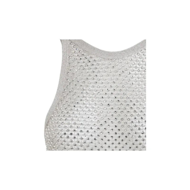 TOM FORD Crystal embroidered Racerback Tank Top-2