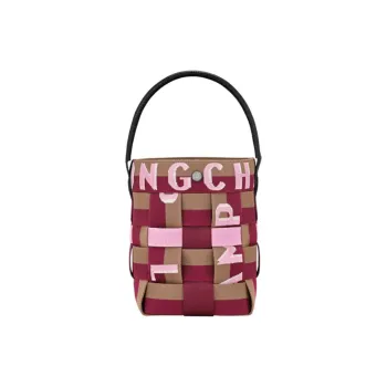 LONGCHAMP Re Play Nylon Bucket Bags Handbags Extra Small Women's Red Beet Purple