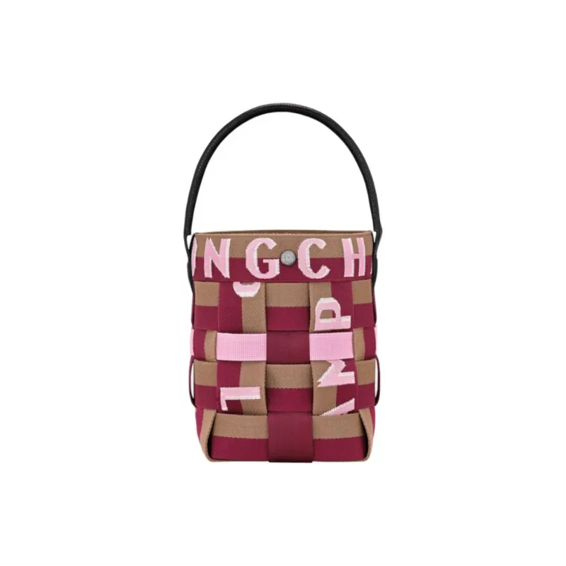 LONGCHAMP Re Play Nylon Bucket Bags Handbags Extra Small Women's Red Beet Purple-0
