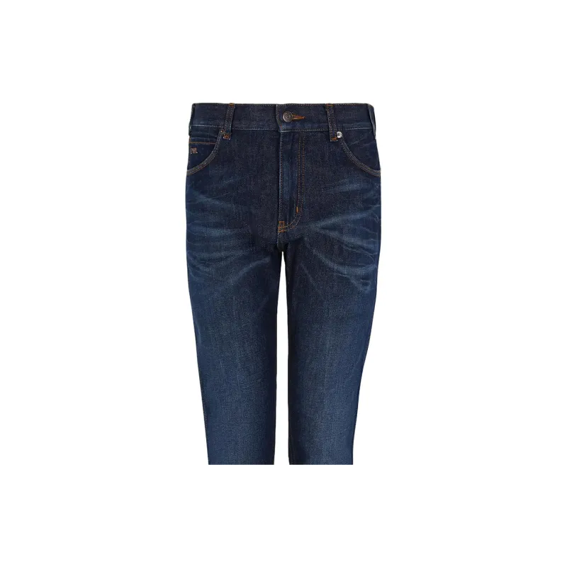EMPORIO ARMANI J06 Slim fit Washed Denim Jeans-1