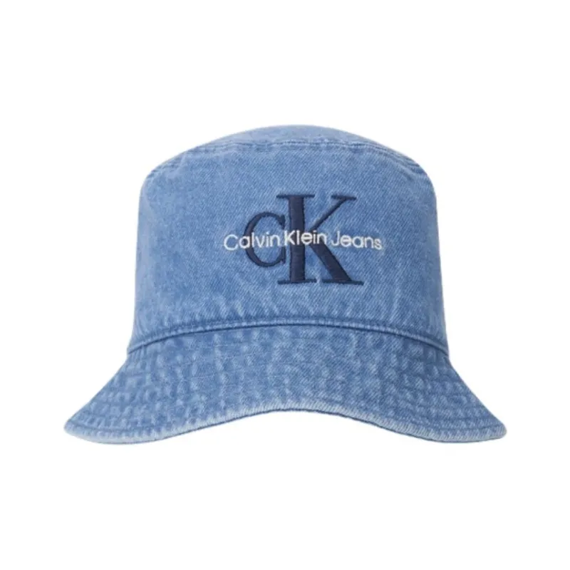 CALVIN KLEIN Cotton Bucket Hats Unisex Denim Blue-1