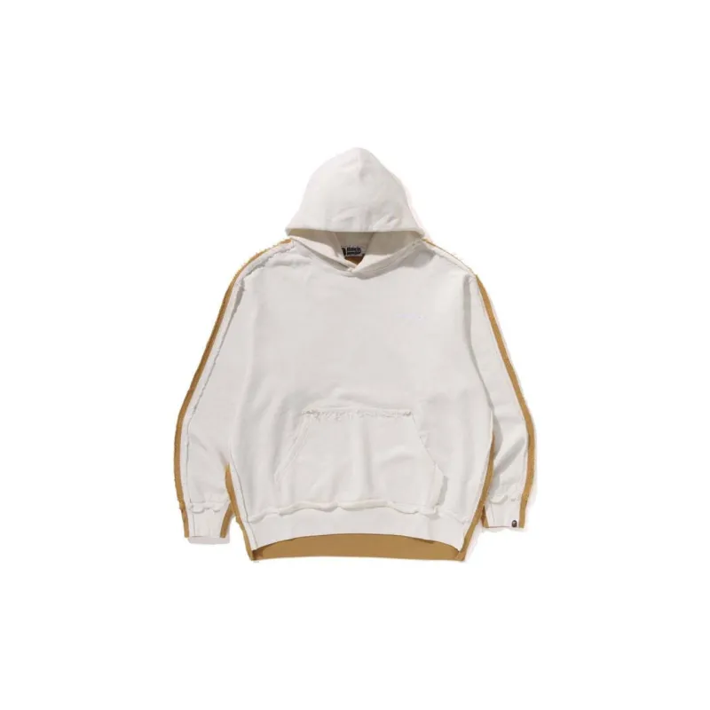 Bape 1st Camo Blocking Raw Edge Relaxed Fit Pullover Hoodie-3