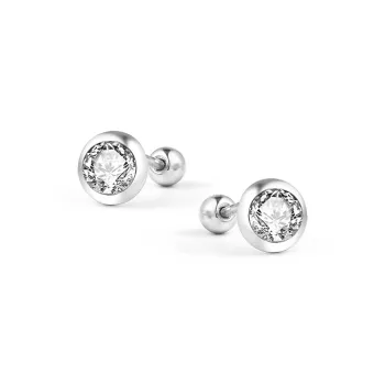 ETAHLOVE Sterling Silver Stud Earrings Unisex Boyfriend And Girlfriend Birthday Surprise