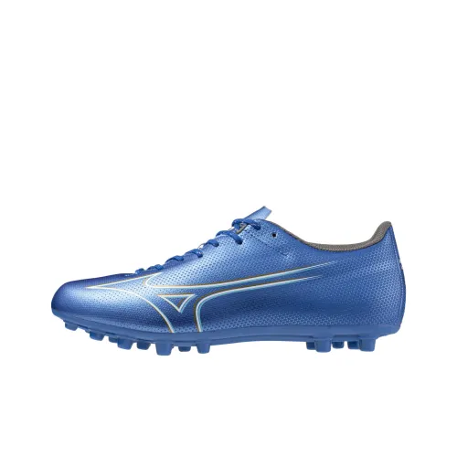 Mizuno Alpha AG Rubber Short Studs Wear-Resistant Soccer Shoes Unisex Blue