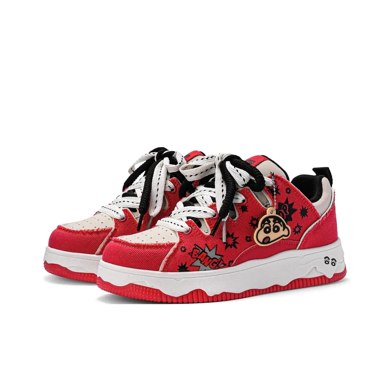 Crayon Shinchan Lightweight Breathable Height Increasing Low Top Skateboard Shoes Unisex-72